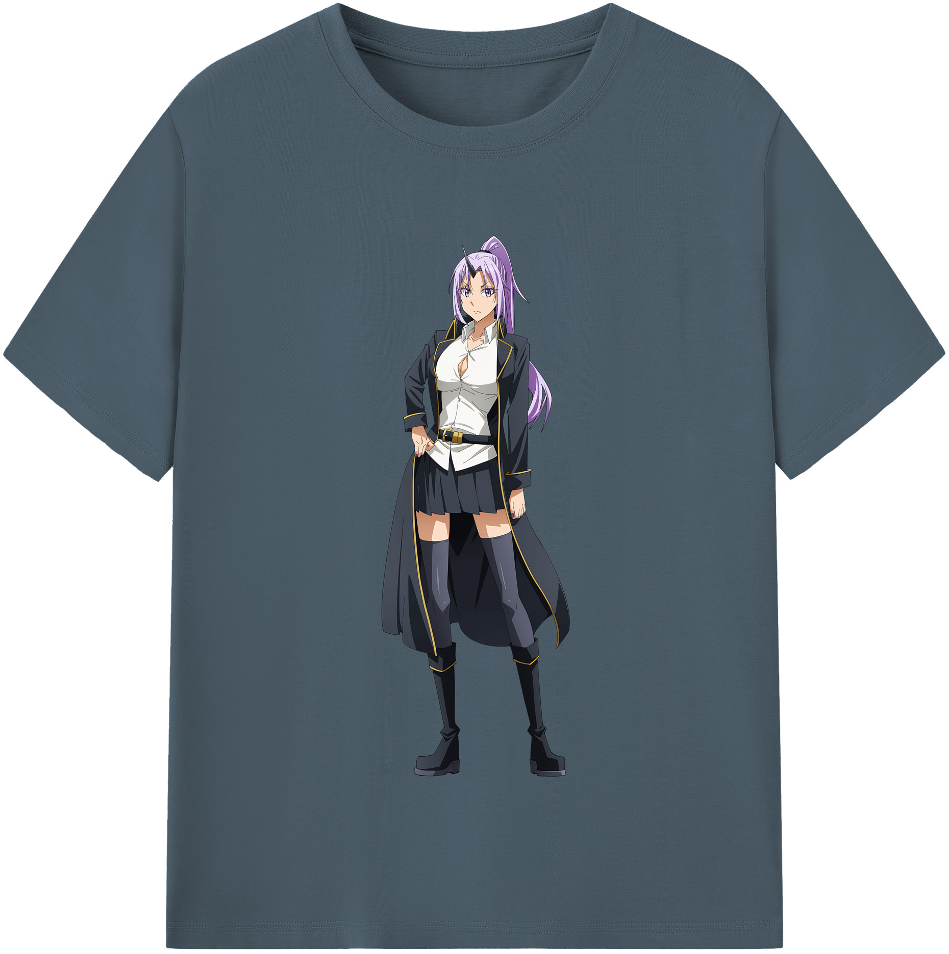 （画像用） 転スラ Regarding Reincarnated to Slime 綿100％半袖Tシャツ（フロントプリント）